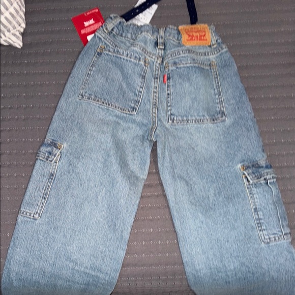 Levi's girls Blue Wide Leg Jeans - Picture 3 of 3